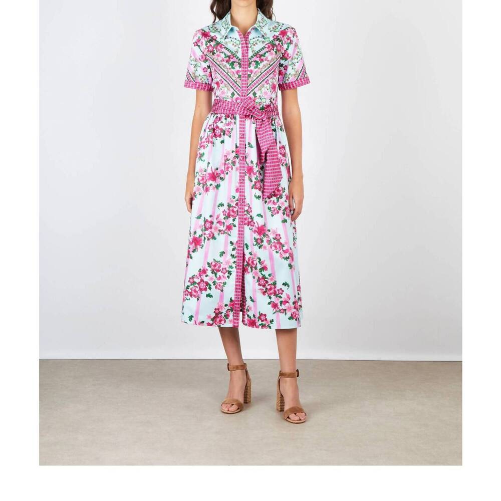 NEW SALONI vivienne button-front dress in bellis ornamental - Picture 1 of 6